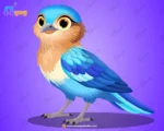 Indian Roller (Neelkanth) Character – Ultimate 2-Variant Rigged or Animated for Adobe Animate CC