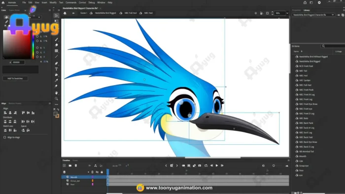 Exotic Blue Crested Bird – Ultimate 2-Variant Rigged & Animated ...
