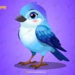 Cute Blue Songbird – Ultimate 2-Variant Rigged & Animated Character for Adobe Animate CC