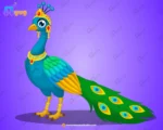 Royal Majestic Peacock – Ultimate 2-Variant Rigged & Animated Character for Adobe Animate CC