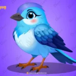 Cute Sky-Blue Songbird – Ultimate 2-Variant Rigged & Animated Character for Adobe Animate CC