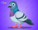Pigeon (Kabutar) Character – Ultimate 2-Variant Rigged & Animated for Adobe Animate CC