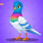 Prism-Neck Sky Pigeon – Elite 2-in-1 Master Rig & Animation Pack for Adobe Animate CC