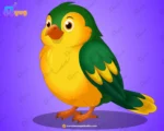Golden-Green Songbird – Elite 2-in-1 Rigged & Animated Master Pack for Adobe Animate CC