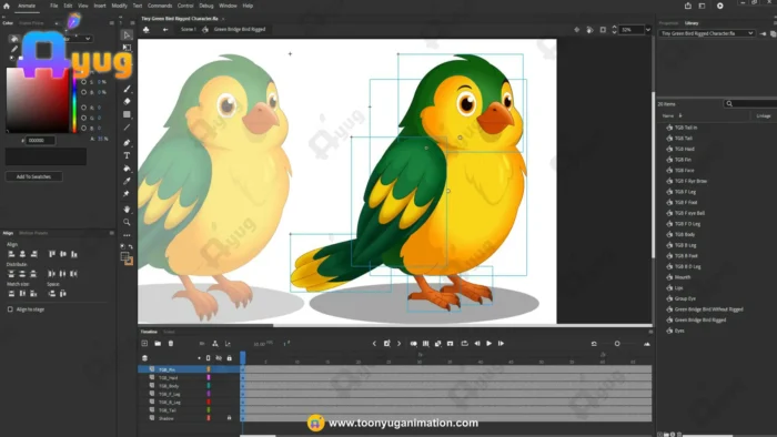 Golden-Green Songbird – Elite 2-in-1 Rigged & Animated Master Pack for ...