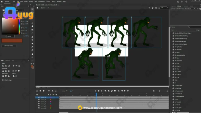 Zombie Goblin / Undead Spirit – Fully Animated & Rigged for Adobe ...