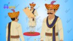 Mega Pack 20+ King Pack And 16+ Indian Villagers With Free 10+ PSD High Quality Background(King, Rani, Raja, Sainik, Mantri, Princess, Old Man, Poor Man, Shikari, Saadhu Pandit, Kisan Farmer, Lakadhara etc) - Image 16