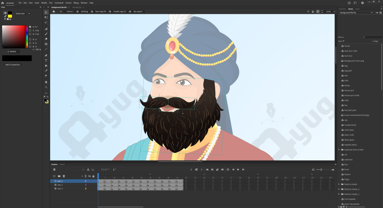 Indian Maharaja King( Raja) Character Animated Human Character ...