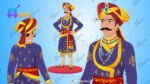 Mega Pack 20+ King Pack And 16+ Indian Villagers With Free 10+ PSD High Quality Background(King, Rani, Raja, Sainik, Mantri, Princess, Old Man, Poor Man, Shikari, Saadhu Pandit, Kisan Farmer, Lakadhara etc) - Image 8