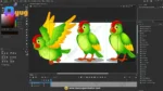 Red-Crowned King Parrot – Ultimate 2-in-1 Master Rig & Animated Bundle for Adobe Animate CC - Image 3