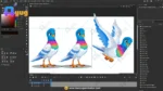 Prism-Neck Sky Pigeon – Elite 2-in-1 Master Rig & Animation Pack for Adobe Animate CC - Image 3