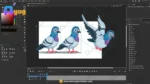 Green Neck Pigeon Bird Character – Ultimate 2-Variant Rigged or Animated for Adobe Animate CC - Image 4