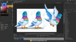 Colorful Rainbow Pigeon – Ultimate 2-Variant Rigged & Animated Character for Adobe Animate CC - Image 3