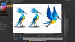 Exotic Blue Crested Bird – Ultimate 2-Variant Rigged & Animated Character for Adobe Animate CC - Image 3