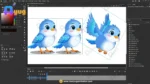 Cute Blue Bird Character – Ultimate 2-Variant Rigged or Animated for Adobe Animate CC - Image 3