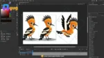 Hoopoe Bird Character – Ultimate 2-Variant Rigged or Animated for Adobe Animate CC - Image 3