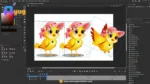 Stylish Female Yellow Bird – Ultimate 2-Variant Rigged or Animated for Adobe Animate CC - Image 3