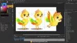 Cute Female Multi-Color Bird – Ultimate 2-Variant Rigged or Animated for Adobe Animate CC - Image 3