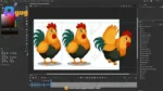 Female Fatty Cock Character – Ultimate 2-Variant Rigged or Animated for Adobe Animate CC - Image 3