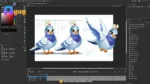 Female Cute Pigeon Bird Character – Ultimate 2-Variant Rigged or Animated for Adobe Animate CC - Image 3