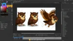 Elder Owl Bird Character – Ultimate 2-Variant Rigged or Animated for Adobe Animate CC - Image 3