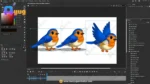 Cute Miniature Blue Sparrow – Ultimate 2-Variant Rigged or Animated for Adobe Animate CC - Image 3