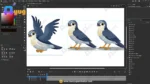 Professional Cuckoo Bird – Ultimate 2-Variant Rigged or Animated for Adobe Animate CC - Image 3