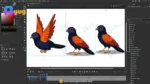 Coucal (Bharadwaj) Bird – Ultimate 2-Variant Rigged or Animated Adobe Animate CC - Image 3