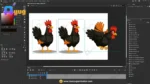 Professional Black Young Cock – Ultimate 2-Variant Rigged or Animated for Adobe Animate CC - Image 3