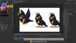 Black Puffy Myna (Common Myna) – Ultimate 2-Variant Rigged or Animated for Adobe Animate CC - Image 3