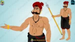The Ultimate King and Village Pack - 30+ Royal Characters & 20 PSD Backgrounds (Raja , Rani ,Saynik ,Mantri ,Rath , Rajdarbari , Village Man Bundle set ) - Image 73