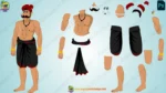 The Ultimate King and Village Pack - 30+ Royal Characters & 20 PSD Backgrounds (Raja , Rani ,Saynik ,Mantri ,Rath , Rajdarbari , Village Man Bundle set ) - Image 74