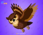 Elder Owl Bird Character – Ultimate 2-Variant Rigged or Animated for Adobe Animate CC - Image 2