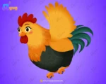 Female Fatty Cock Character – Ultimate 2-Variant Rigged or Animated for Adobe Animate CC - Image 2