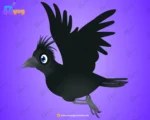 Flat Skin Crow Bird Character – Ultimate 2-Variant Rigged or Animated for Adobe Animate CC - Image 2