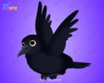 Great Crow Bird Character – Ultimate 2-Variant Rigged or Animated for Adobe Animate CC - Image 2
