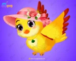 Stylish Female Yellow Bird – Ultimate 2-Variant Rigged or Animated for Adobe Animate CC - Image 2