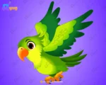 Cute Parrot Bird Character – Ultimate 2-Variant Rigged or Animated for Adobe Animate CC - Image 2