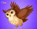 Wise Owl Character – Ultimate 2-Variant Rigged or Animated for Adobe Animate CC - Image 2