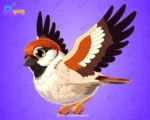 Cute Sparrow Character – Ultimate 2-Variant Rigged or Animated for Adobe Animate CC - Image 2