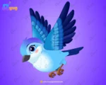 Cute Blue Songbird – Ultimate 2-Variant Rigged & Animated Character for Adobe Animate CC - Image 2