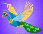 Royal Majestic Peacock – Ultimate 2-Variant Rigged & Animated Character for Adobe Animate CC - Image 2