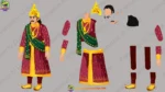 The Ultimate King and Village Pack - 30+ Royal Characters & 20 PSD Backgrounds (Raja , Rani ,Saynik ,Mantri ,Rath , Rajdarbari , Village Man Bundle set ) - Image 41