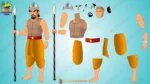 The Ultimate King and Village Pack - 30+ Royal Characters & 20 PSD Backgrounds (Raja , Rani ,Saynik ,Mantri ,Rath , Rajdarbari , Village Man Bundle set ) - Image 64