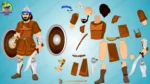 The Ultimate King and Village Pack - 30+ Royal Characters & 20 PSD Backgrounds (Raja , Rani ,Saynik ,Mantri ,Rath , Rajdarbari , Village Man Bundle set ) - Image 59