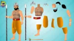 The Ultimate King and Village Pack - 30+ Royal Characters & 20 PSD Backgrounds (Raja , Rani ,Saynik ,Mantri ,Rath , Rajdarbari , Village Man Bundle set ) - Image 67