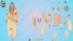 The Ultimate King and Village Pack - 30+ Royal Characters & 20 PSD Backgrounds (Raja , Rani ,Saynik ,Mantri ,Rath , Rajdarbari , Village Man Bundle set ) - Image 54