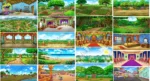 The Ultimate King and Village Pack - 30+ Royal Characters & 20 PSD Backgrounds (Raja , Rani ,Saynik ,Mantri ,Rath , Rajdarbari , Village Man Bundle set ) - Image 3