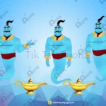 Indian Style Jinn Combo Animated Human Ghost Character