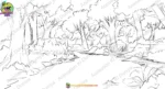 Dense Deep Forest Jungle Animation Background (PSD & PNG) - Image 2